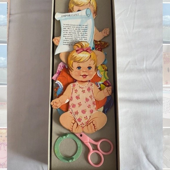 Vintage 1966 Cheerful Tearful Magic Dolls by Whitman- ORIGINAL BOX - Picture 8 of 12